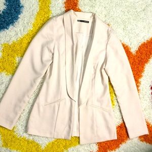Maurices light pink relaxed blazer.
